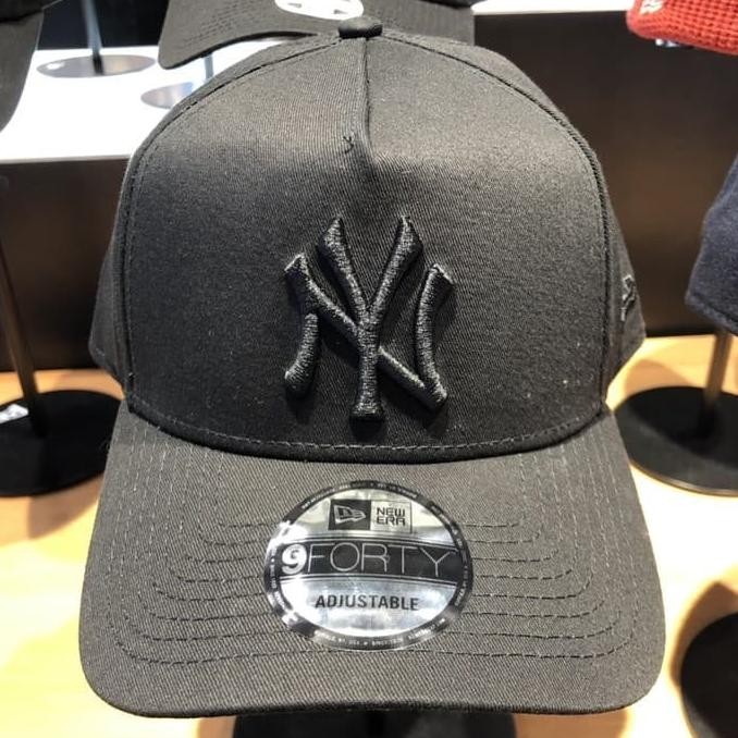 TOPI SNAPBACK TOPI NYC NEW ERA 9FORTY BLACK ORIGINAL CAP BORDIR