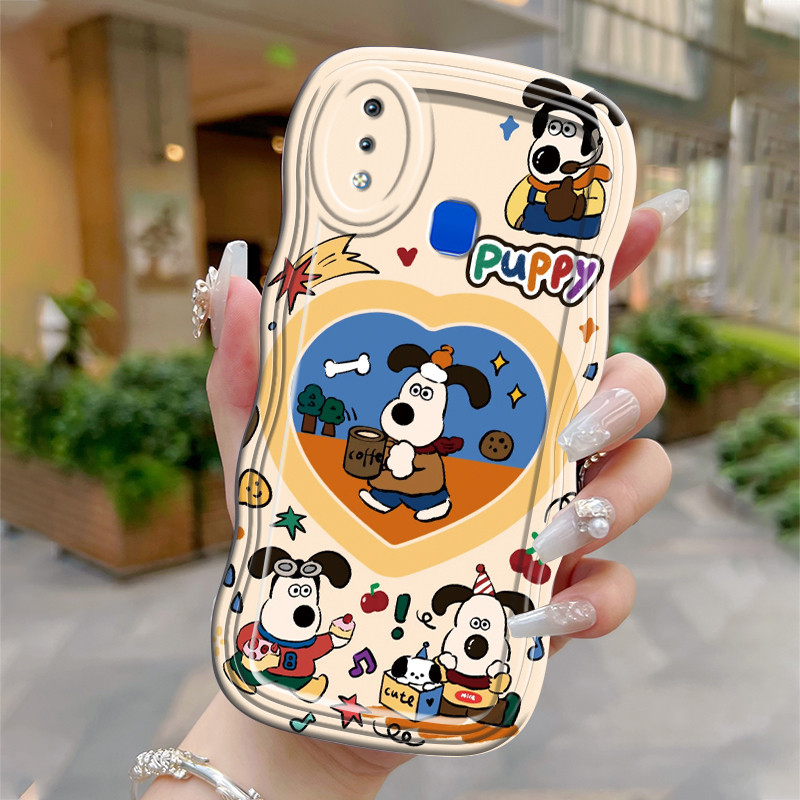 Casing Hp Untuk VIVO Y91 Y91i Y93 Y95 Case HP casing pelindung Softcase ponsel Love Dog terbuat Kesi