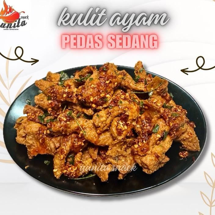 

Keripik Kulit ayam crispy bumbu basah rempah kemasan 1 kg