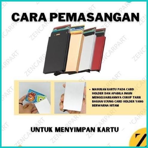 

DOMPET FLIP / CARD HOLDER BAHAN ALUMUNIUM RFID BLOCK DOMPET BESI KART