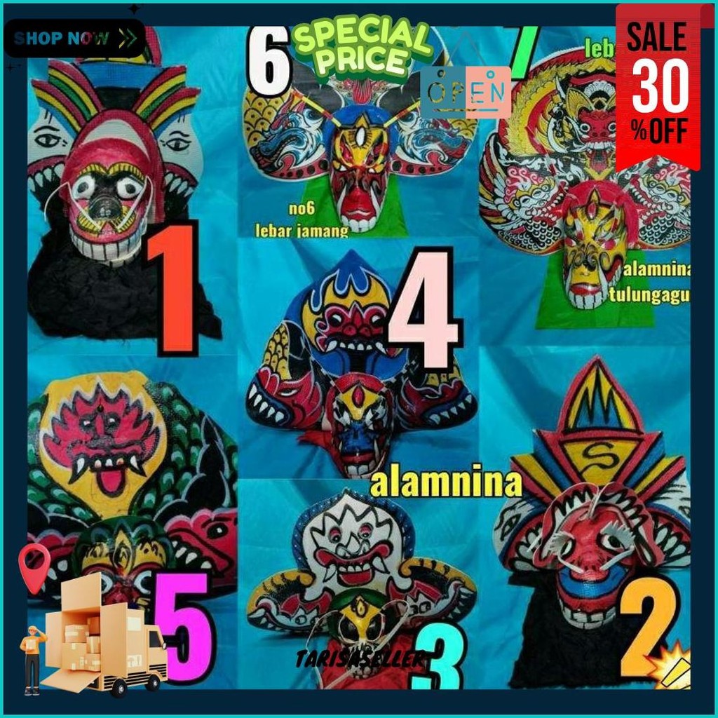 Barongan Caplokan Anak Dihiasi Kain Kecil Sale