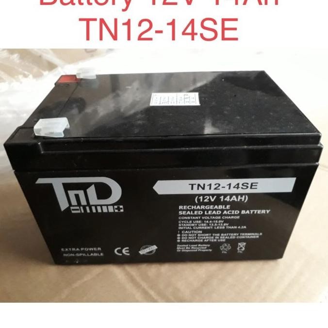 Aki baterai kering TND 12V 14Ah, TND 12-14SE Battery