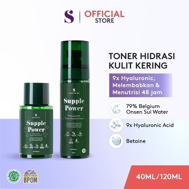 SOMETHINC SUPPLE POWER Hyaluronic 9+ Onsen Essence Toner - Toner yang Menghidrasi Kulit, Melembabkan
