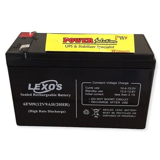 Accu aki Baterai kering Battery Ups Lexos 6FM9 12v 9Ah