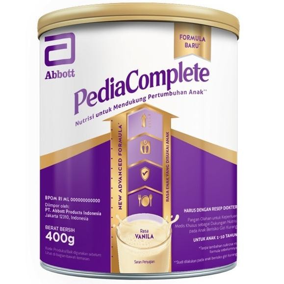 

SUSU PERTUMBUHAN ANAK PEDIACOMPLETE PEDIA COMPLETE RASA VANILA 400 GR