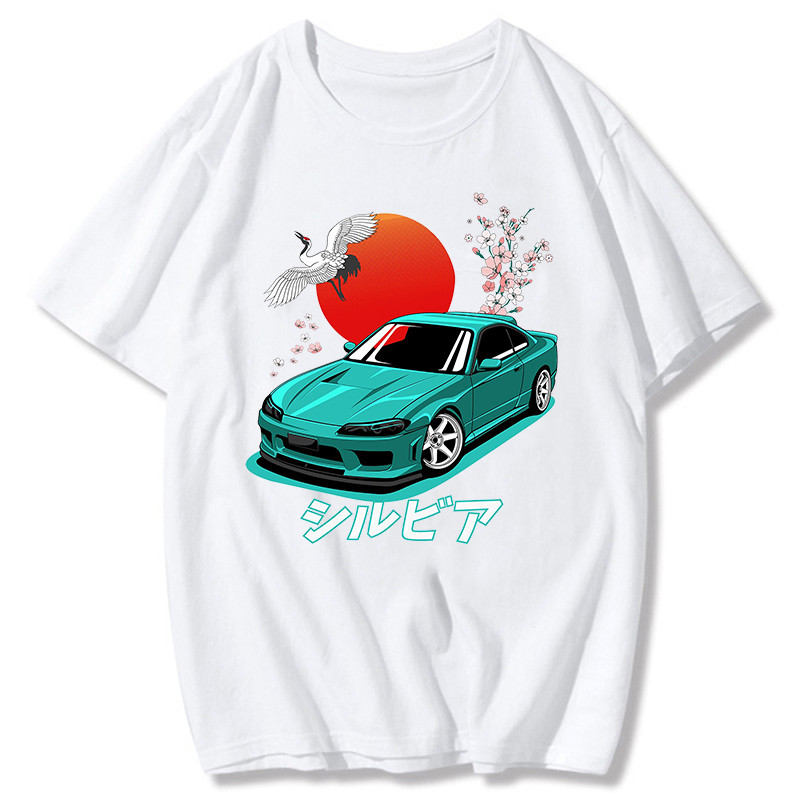 Jepang Ae86 Tshirt Anime Drift Dicetak Tshirt Tshirt