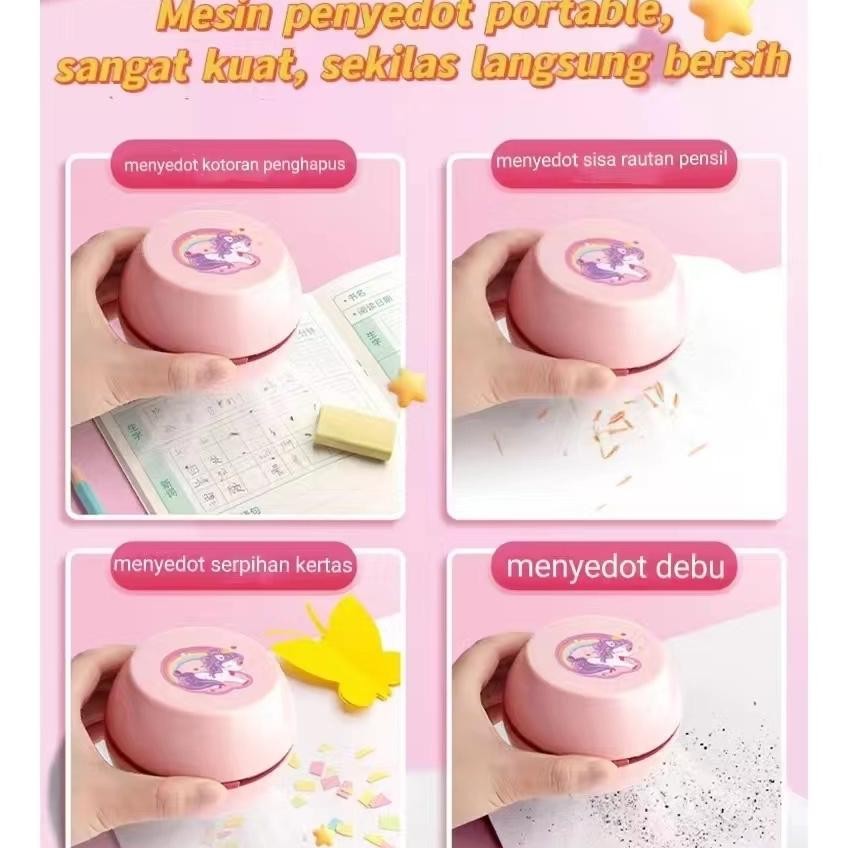 

WANJIALE Electric Stationery Set / Set Alat Tulis Elektrik Rautan Penghapus Vacum Pensil 11 In 1 Pink Biru Termurah