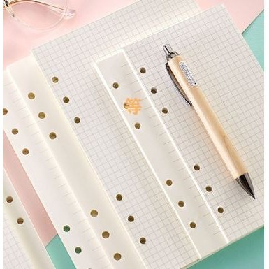

Amberela - Isi Binder 6 Hole Ring / Dot Grid A5 A6 A7 / Refill Kertas Loose Leaf