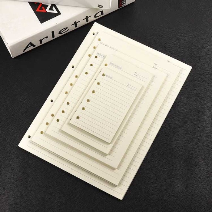 

Amberela - [Bayar Di Tempat] Kertas Binder Loose Leaf Paper Refill 6 Lubang A5 80