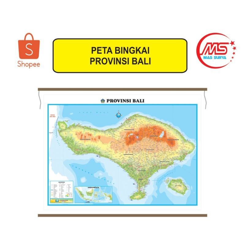 

Peta Bingkai Provinsi Bali Ukuran Sedang