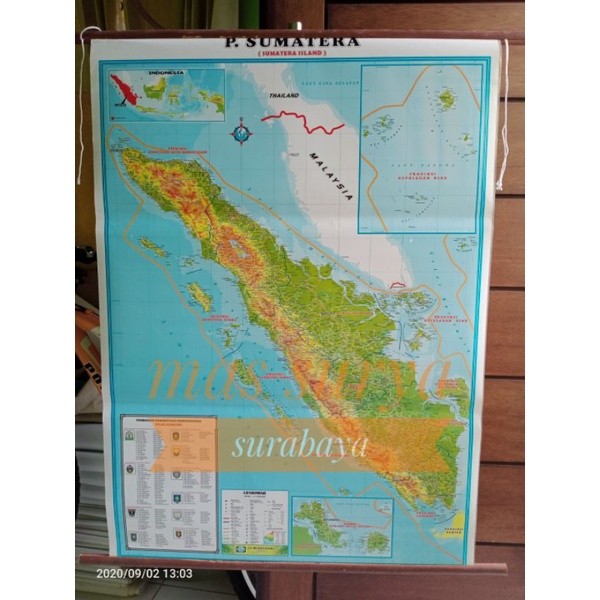 

Peta Pulau Sumatera Jumbo Bingkai