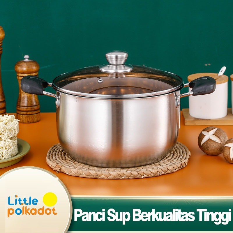 Panci Cooking 1 Set Enamel Peralatan Dapur Serbaguna Cookwere Mpasi Soup Alat Masak Pan Kukus Anti L