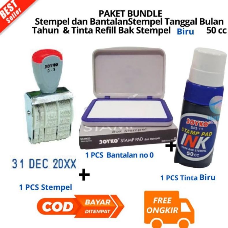 

TERLARIS [JIB] BAYAR DI TEMPAT PAKET Stempel DAN BANTALAN CETAK Tanggal Bulan Tahun 1 Warna JOYKO Kenko D-3 Dater Stamp - D-3 /PCS & Tinta Refill Bak Stempel (Hitam) 50 cc JOYKO SPI-13 Stamp Pad Ink [PBF] uk-68