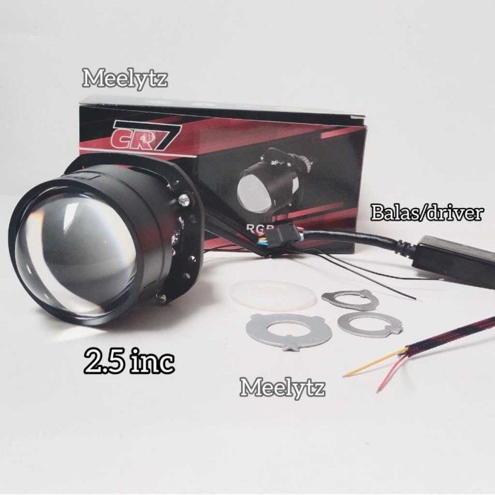 Packet Bundling Biled Cr7 2.5 Inc 3 Warna Shroud Putih Kabel Relay Genuine
