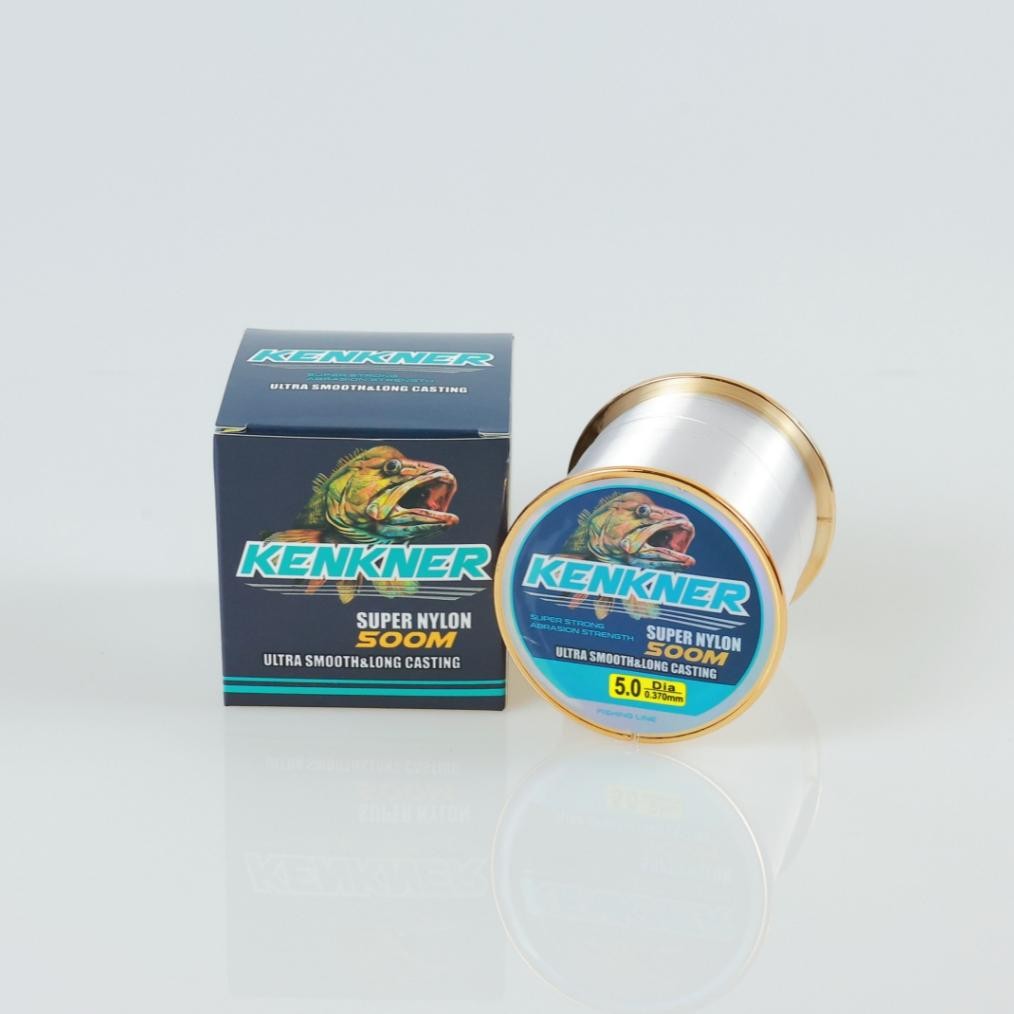 Promo Kenkner Senar Pancing Nilon 200M 500M Transparan Senar Super Fishing Line Senar Set Peralatan 