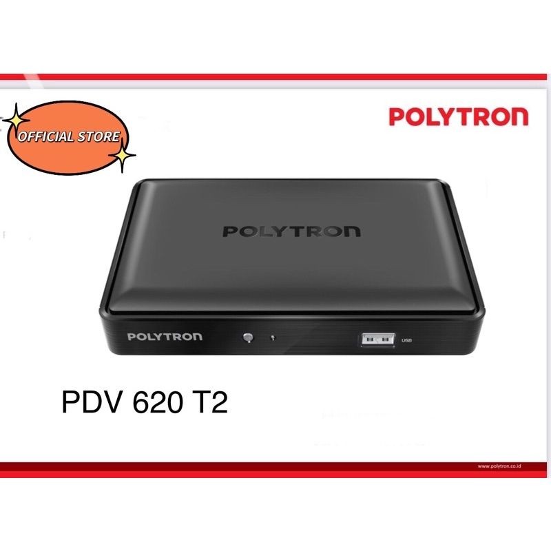 Termurah Polytron PDV 600T2 | 620T2 Set Top Box DVB T2 C6N1