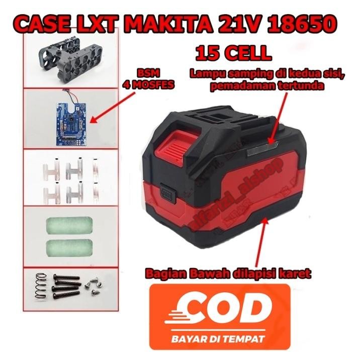 Case / Casing Battery Lxt Makita Indikator Samping 4Mosfes