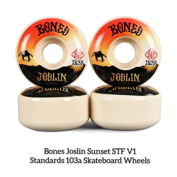 Wheels / Roda Skateboard Bones Joslin Sunset Stf V1 Standards 103A  Sale