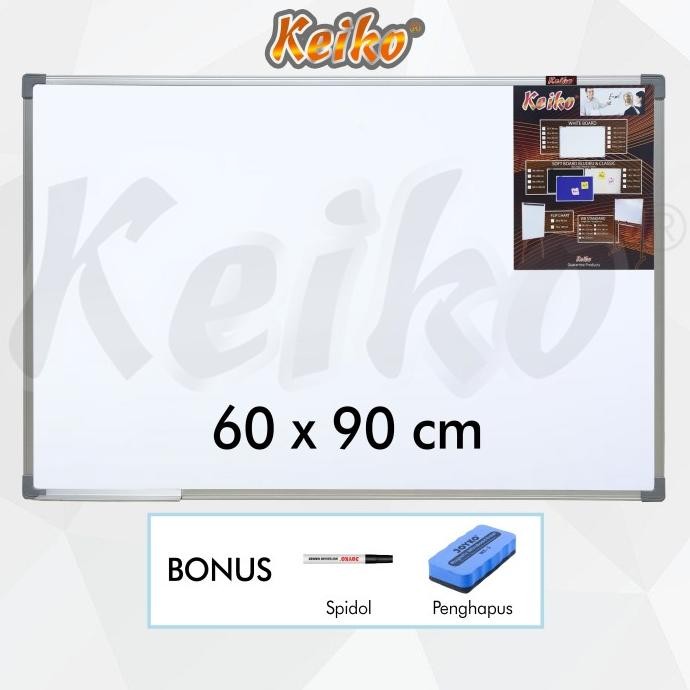 

Papan Tulis Whiteboard Gantung Single Face Keiko 60 x 90 cm