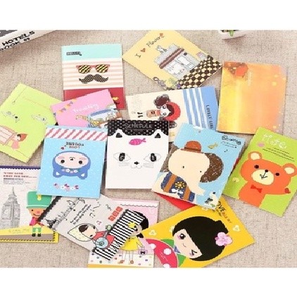 

PA Buku Tulis Mini Motif Kartun Cartoon Buku Catatan Memo Pad Mini Note Book Lucu Buku Tulis Kartun