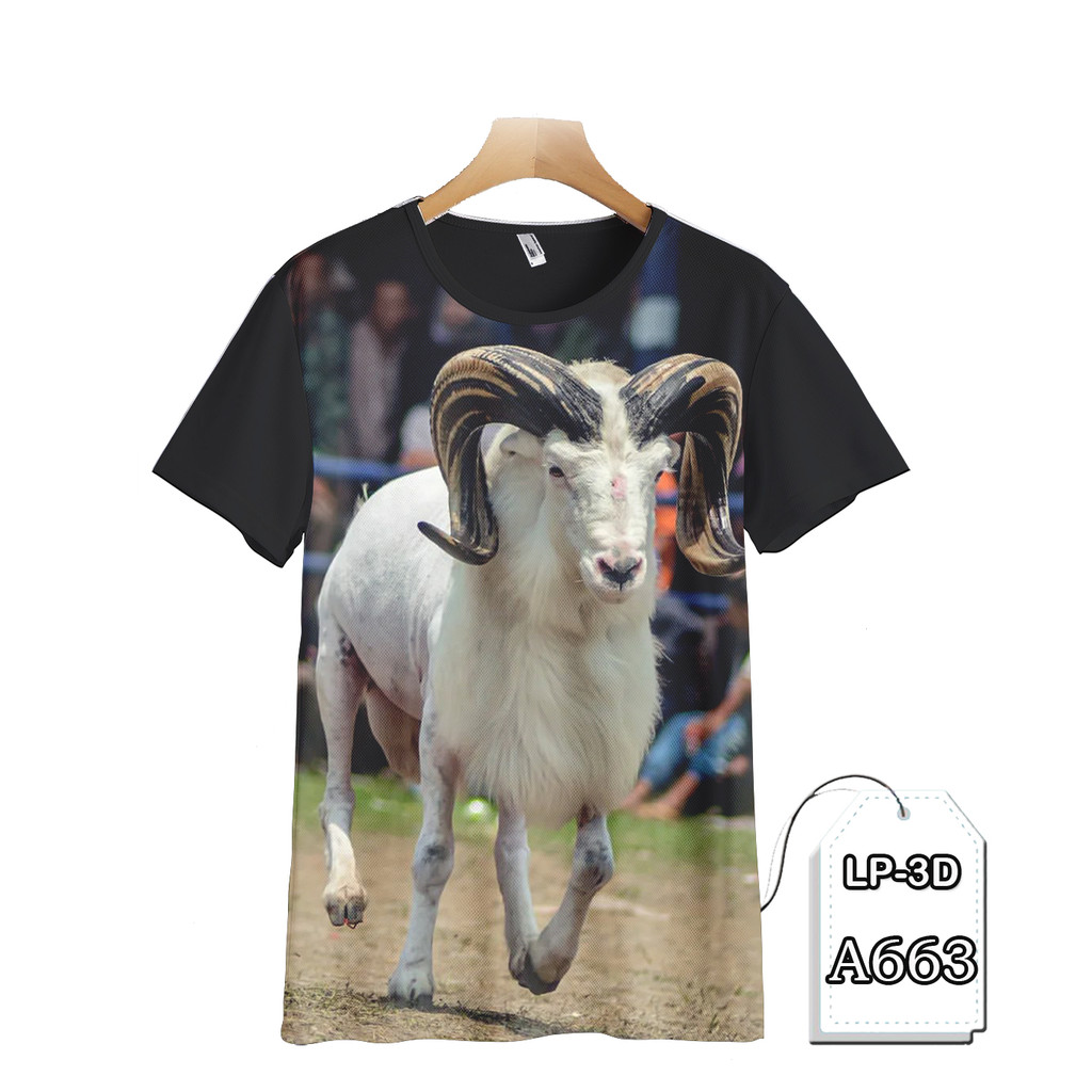 Baju Domba Garut Jantan Kaos Anak dan Dewasa Printing 3D LP3D-A663 Fashion