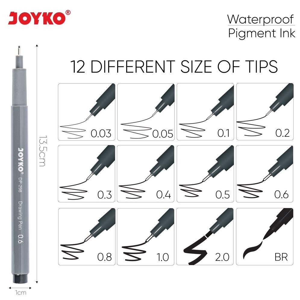 

yl-24 Drawing Pen Pena Gambar Joyko DP-298S~298SA12 Premium