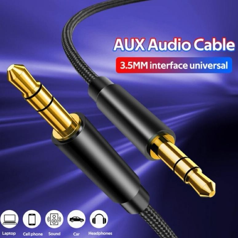 Kabel Audio Speaker Aktif/ kabel aux jack audio 3.5mm Panjang 100cm