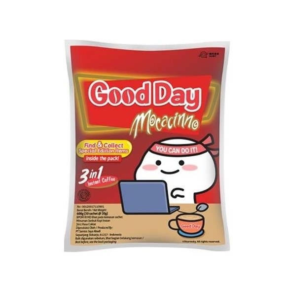 

Good Day Mocacinno Bag 30 Pcs X 20 Gr - Kopi