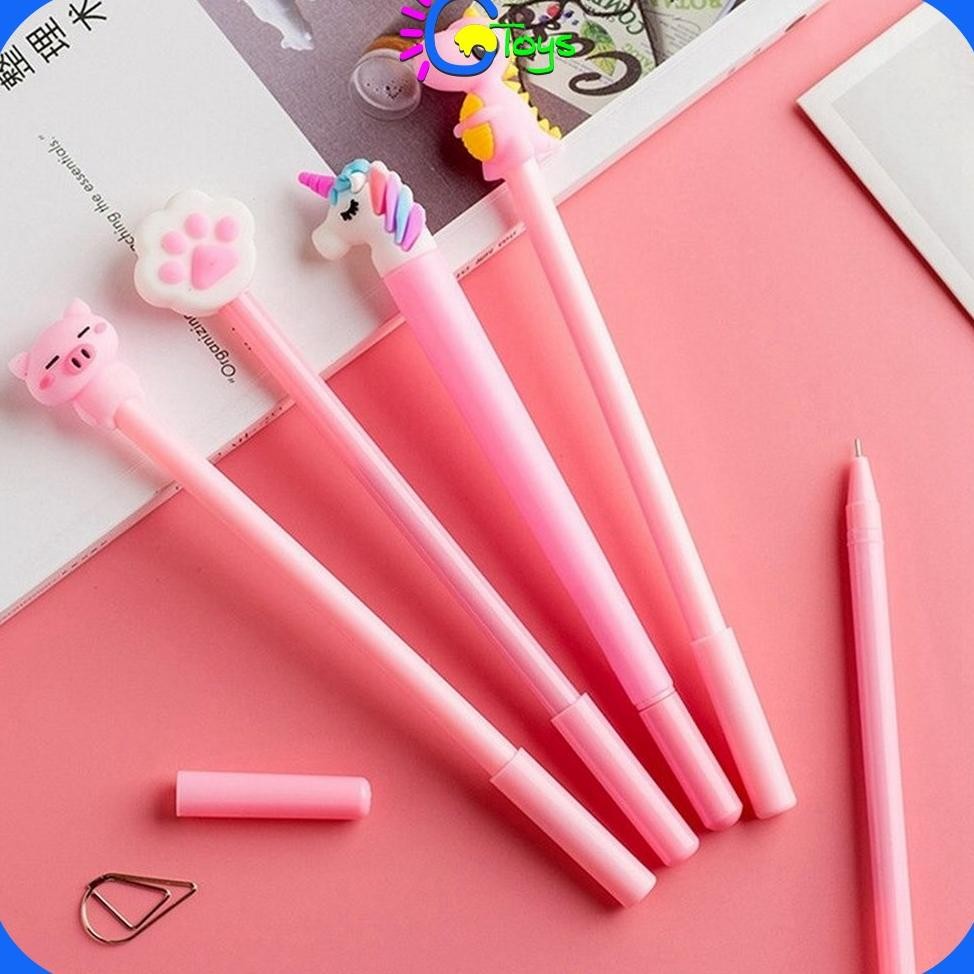

Hot Sale CR-A15 Pulpen Gel Karakter Lucu Set Isi 20PCS Pena FREE Zipper Pouch Tempat Pensil Transparan Murah Murah