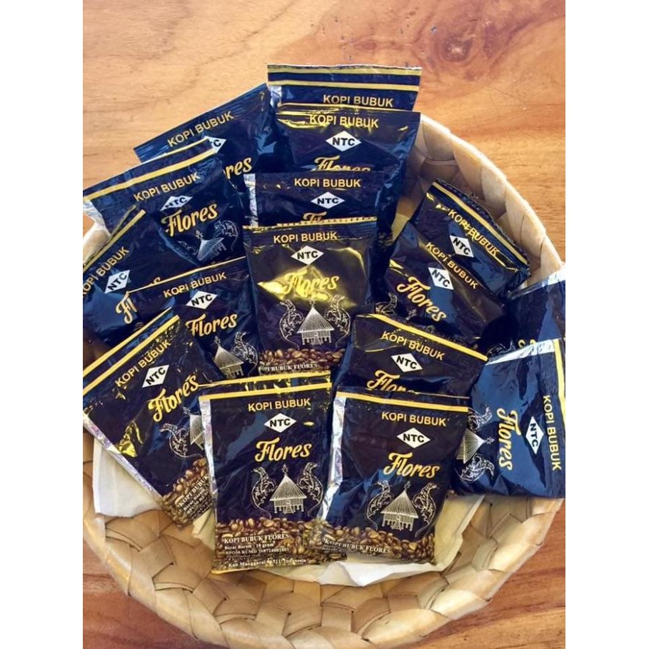 

Kopi Bubuk Flores Ntc Kemasan 10Gram, Sachet, Wholesale 1Ball Isi 200