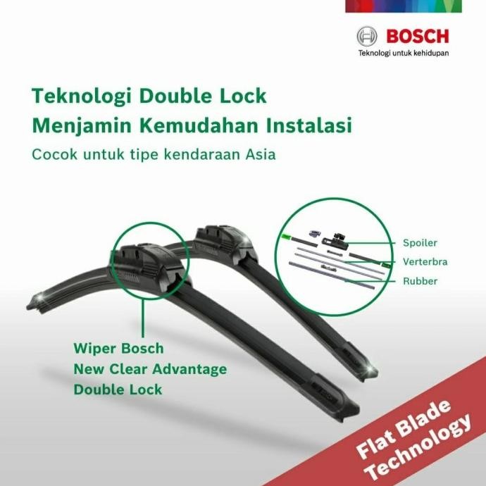 Paket Wiper Depan Belakang Livina Grand Livina X-Gear Bosch+Oem Nissan