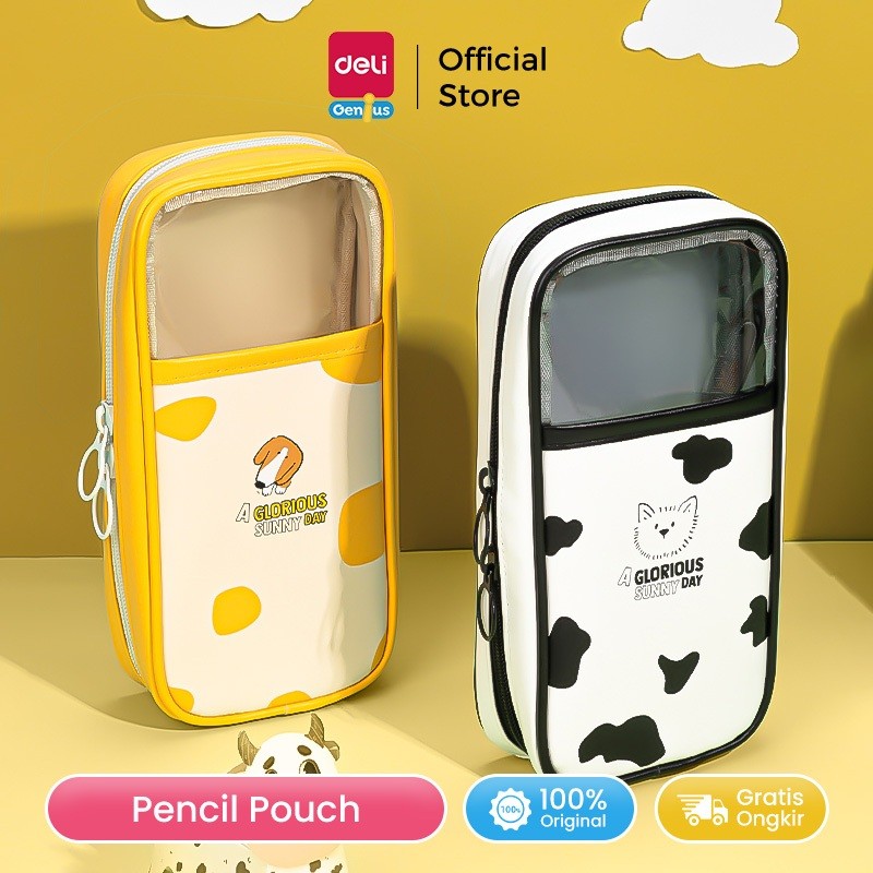 

Deli Pencil Pouch Tempat Pensil Penyimpanan Besar Design Menarik