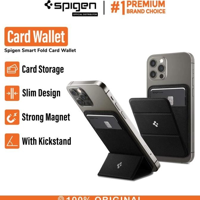 

Card Holder Stand Spigen Universal Card Wallet Smart Fold Dompet Kulit
