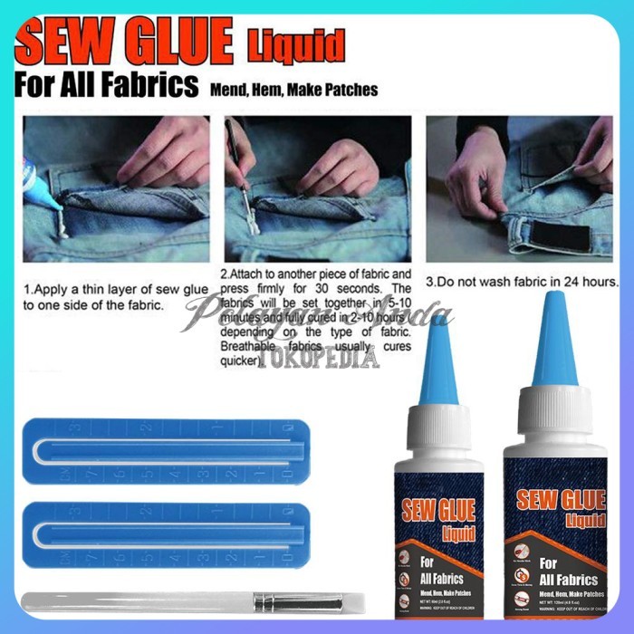 LEM KAIN PERBAIKI BOLONG SOBEK PAKAIAN TANPA JAHIT