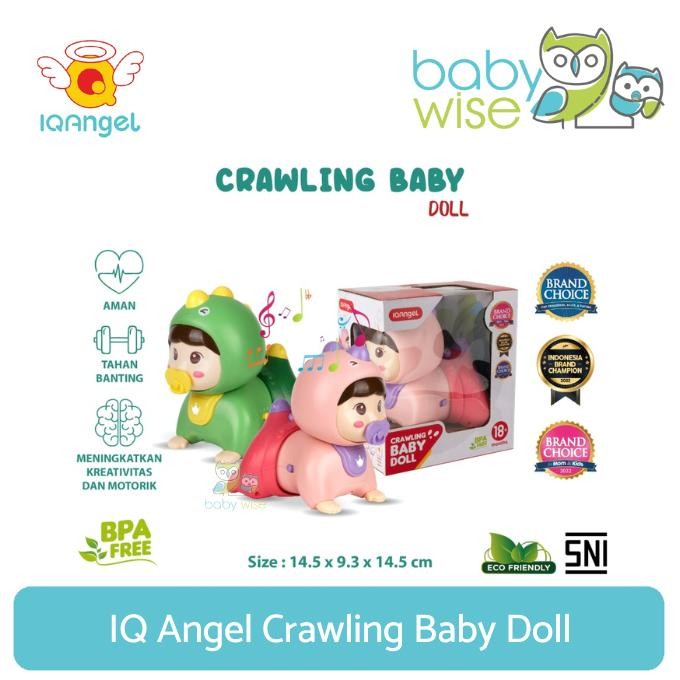 [LARIS] IQ Angel Crawling Baby Doll - Mainan Edukasi Anak