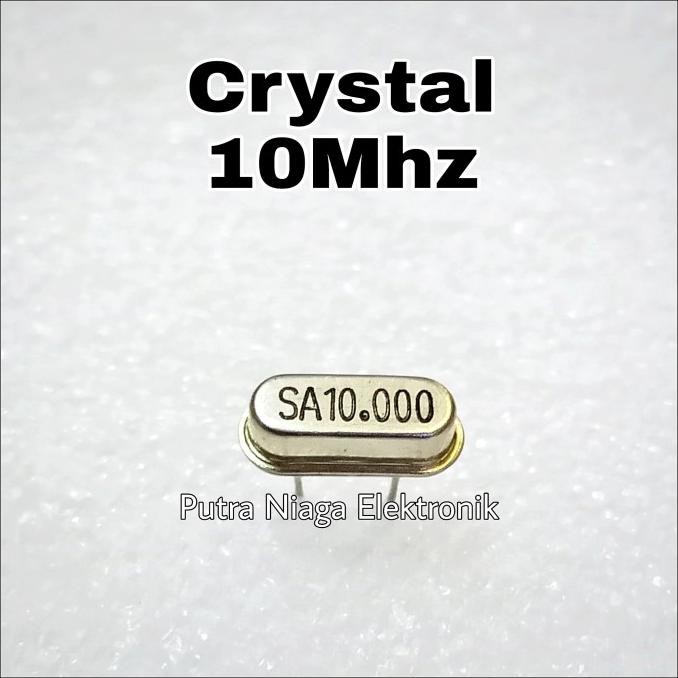 Baru (2) Xtal 10Mhz Crystal Osilator 10.000 MHz 10,000 10 Mhz putr4n Berkualitas