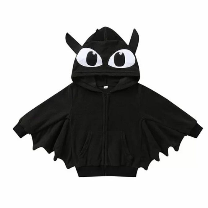 DFR Toothless dragon kids jacket Halloween costume Bat train your Dragon TERLARIS