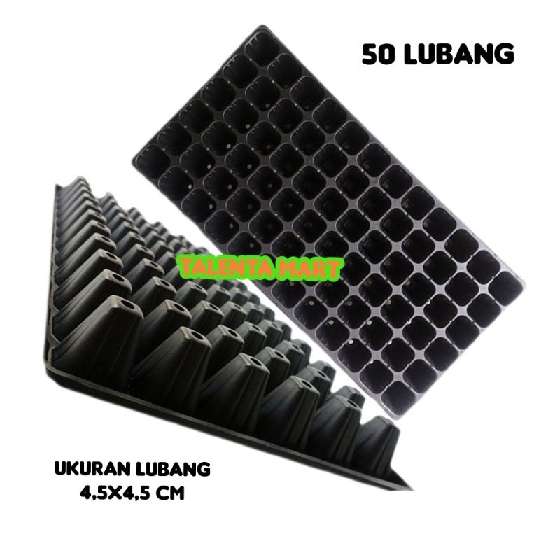 murah TRAY SEMAI POT TRAY SEEDLING 50 LUBANG BESAR premium