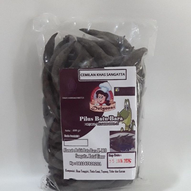 

pilus batu bara cemilan khas sangatta,degan netto 379