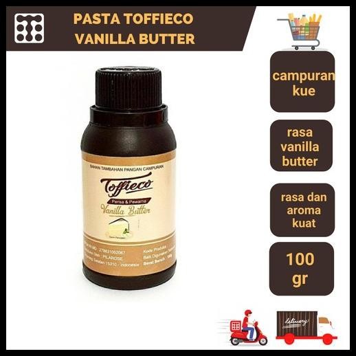 

Toffieco Pasta Vanilla Butter 100Gr Vanila Perisa Makanan Kue