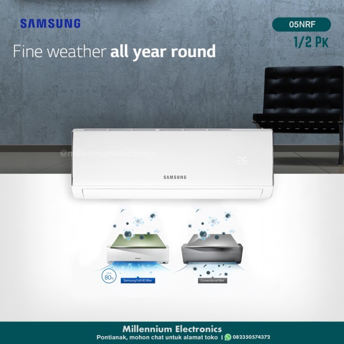 Samsung AC Split 1/2PK AR05NRFLDWKNSE