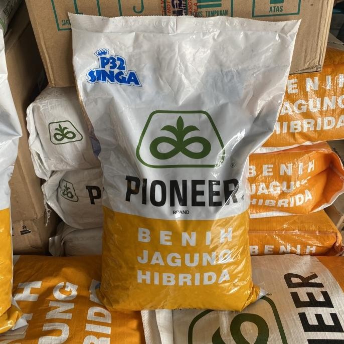 Benih Pioneer P32 Singa Bibit Jagung Hibrida Kemasan asli 5kg