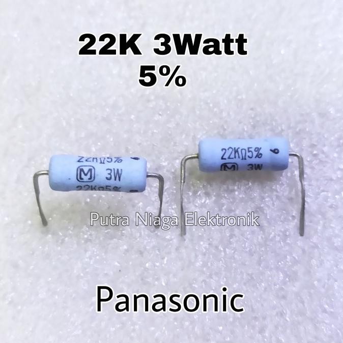 Murah Resistor Biru 22K 3Watt Panasonic 22K 3 Watt Original putr4n Buru Order