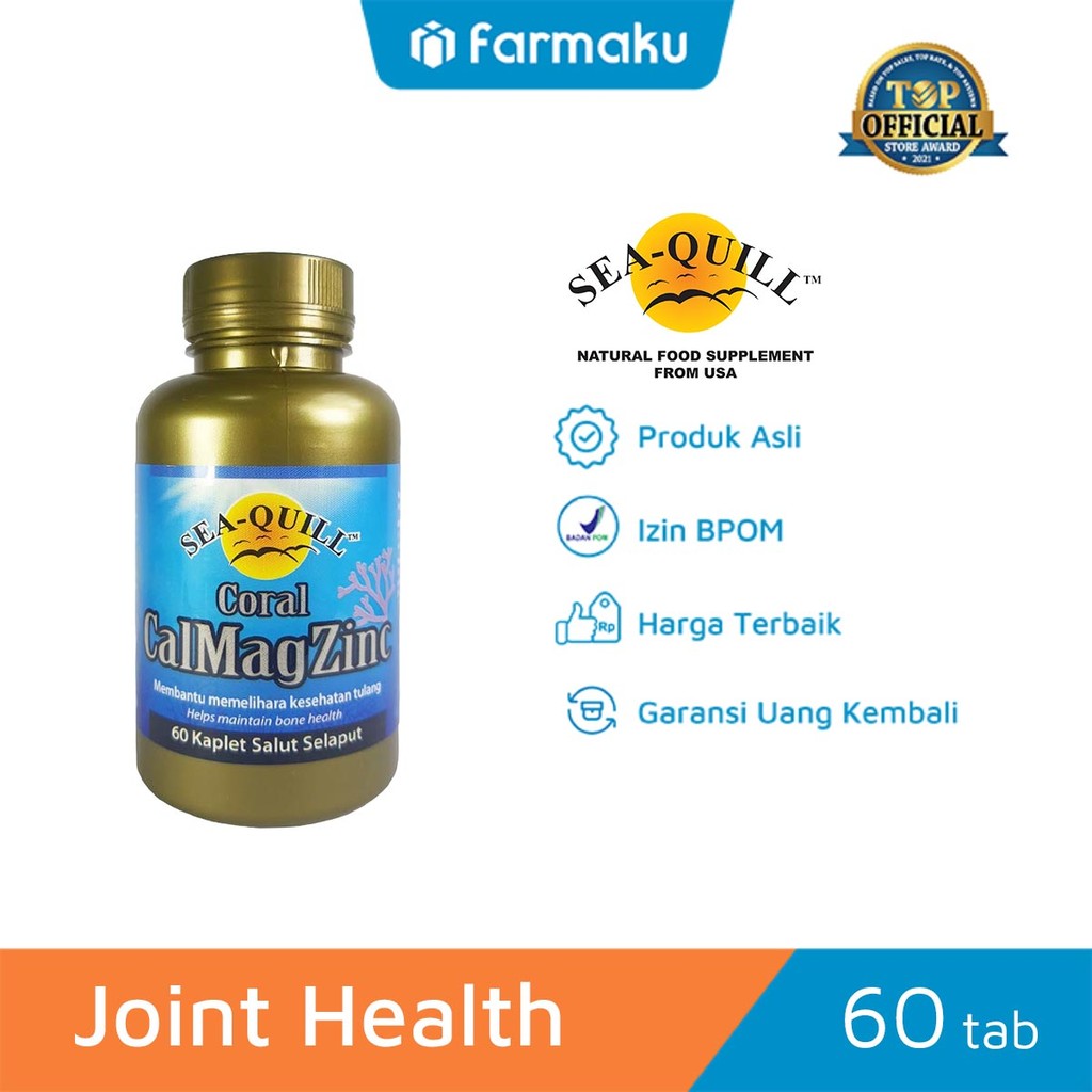 Sea Quill Coral CalMagZinc Botol 60 Tablet