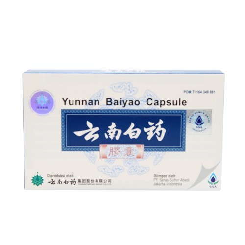 Yunnan Baiyao Kapsul Isi 16 - Obat Menghentikan Pendarahan, Mengobati Nyeri, Bengkak, Memar, Luka