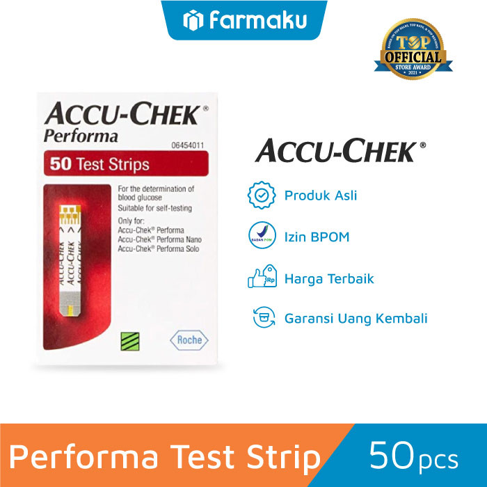 Accu-Chek Performa Strip Cek Tes Gula Darah Isi 50 Accuchek