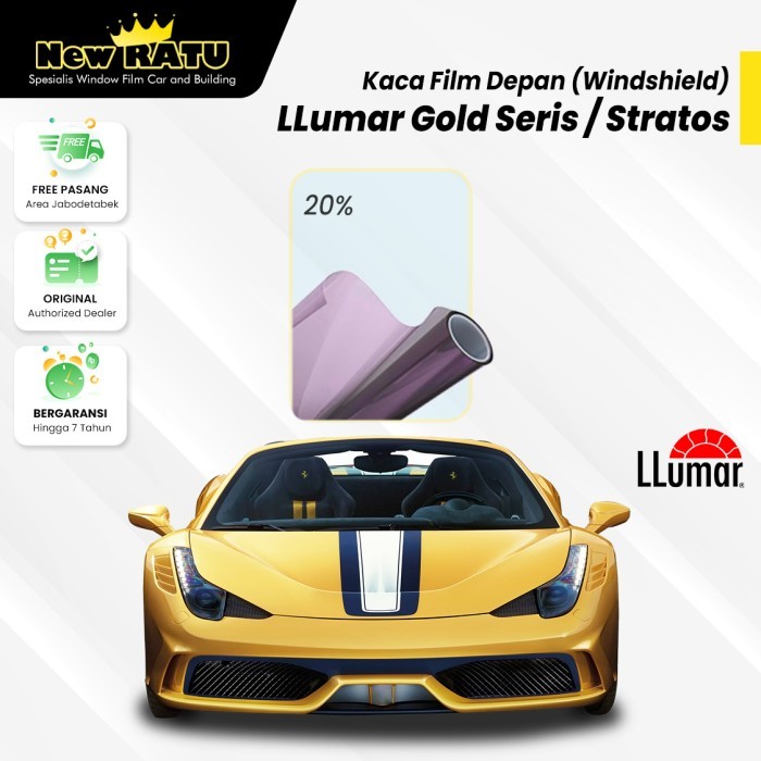 kaca film llumar gold series dan llumar stratos