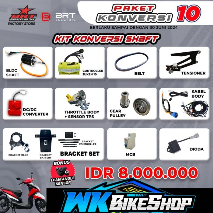 PAKET KONVERSI MOTOR LISTRIK BRT ELEKTRIK ( 2KW / 3KW )