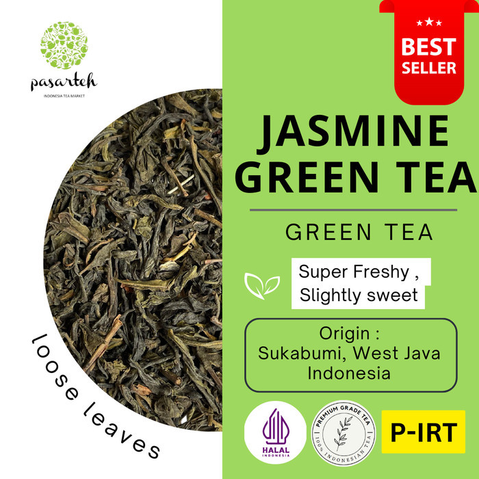 

[ pasarteh ] Premium Jasmine Green Tea Teh Jasmine Teh Melati - 1 kg