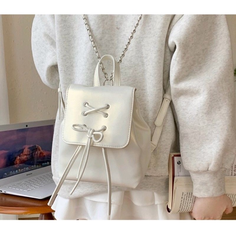 Tas Ransel Kecil Kulit Wanita Tas Gendong Cewek Mini Backpack